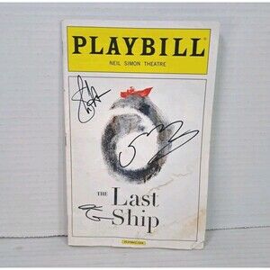 Sting Signed The Last Ship Broadway Playbill Neil Simon Theatre Autographed READ